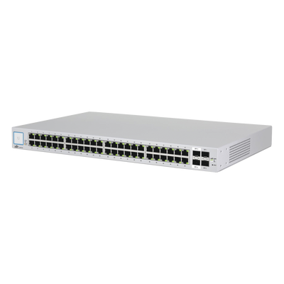 Switch UniFi administrable de 48 puertos 10 100 1000, 2 SFP y 2 SFP+, Sin PoE