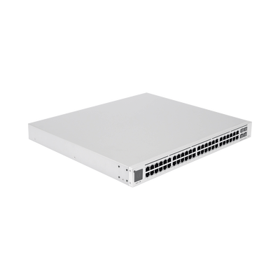 UniFi Switch USW-Pro-48-POE Gen2, Capa 3 de 48 puertos PoE 802.3at bt + 4 puertos 1 10G SFP+, 600W, pantalla informativa