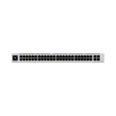 UniFi Switch USW-Pro-48-POE Gen2, Capa 3 de 48 puertos PoE 802.3at bt + 4 puertos 1 10G SFP+, 600W, pantalla informativa