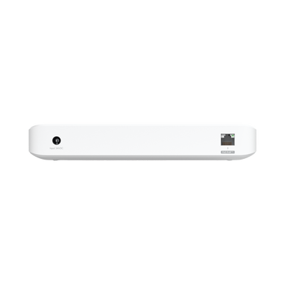 UniFi Switch Ultra 60W Administrable   8 puertos GbE   (1) puerto POE++ IN opcional y (7) puertos POE+  Wattaje depende de fuente o POE IN   Incluye fuente AC hasta 62W para POE