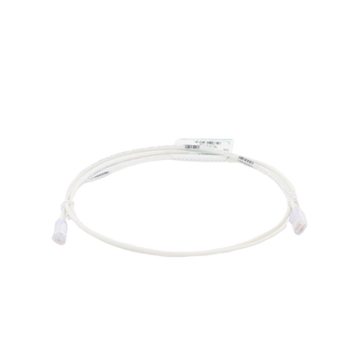 Cable de Parcheo TX6, UTP Cat6, Diámetro Reducido (28AWG), Color Blanco Mate, 5ft