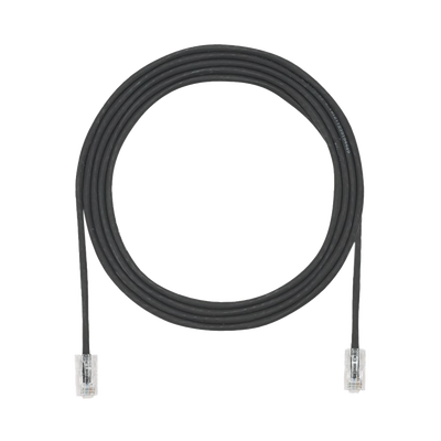 Cable de Parcheo UTP Cat6A, CM LSZH, Diámetro Reducido (28AWG), Color Negro, 10ft
