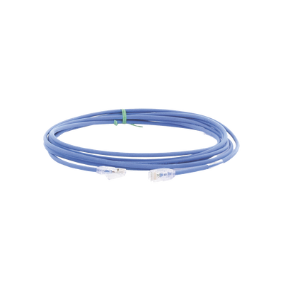 Cable de Parcheo UTP Cat6A, CM LSZH, Diámetro Reducido (28AWG), Color Azul, 12ft