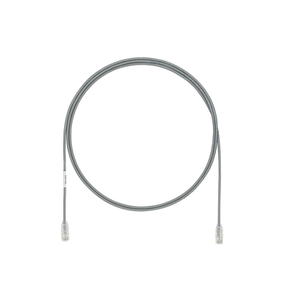 Cable de Parcheo UTP Cat6A, CM LSZH, Diámetro Reducido (28AWG), Color Gris, 15ft