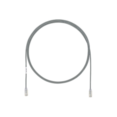 Cable de Parcheo UTP Cat6A, CM LSZH, Diámetro Reducido (28AWG), Color Gris, 20 ft