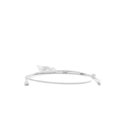Cable de Parcheo UTP Cat6A, CM LSZH, Diámetro Reducido (28AWG), Color Blanco Mate, 3ft
