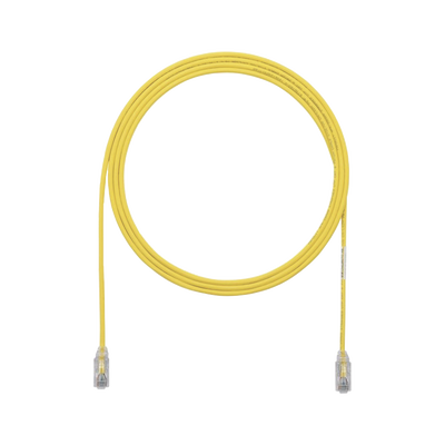 Cable de Parcheo UTP Cat6A, CM LSZH, Diámetro Reducido (28AWG), Color Amarillo, 30ft