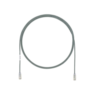 Cable de Parcheo UTP Cat6A, CM LSZH, Diámetro Reducido (28AWG), Color Gris, 3ft