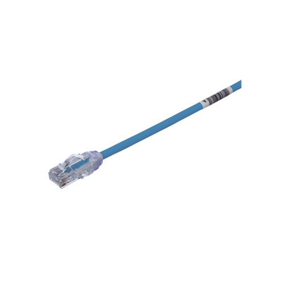 Cable de Parcheo UTP Cat6A, CM LSZH, Diámetro Reducido (28AWG), Color Azul, 3 m.