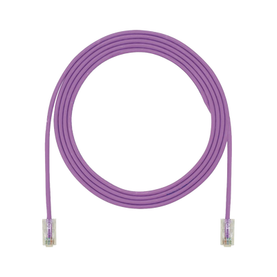 Cable de Parcheo UTP Cat6A, CM LSZH, Diámetro Reducido (28AWG), Color Violeta, 3ft