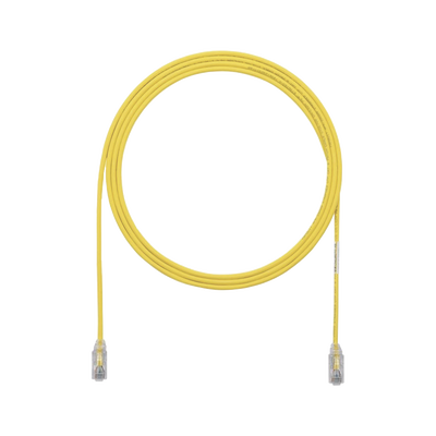 Cable de Parcheo UTP Cat6A, CM LSZH, Diámetro Reducido (28AWG), Color Amarillo, 3ft