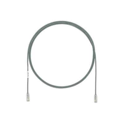 Cable de Parcheo UTP Cat6A, CM LSZH, Diámetro Reducido (28AWG), Color Gris, 5ft