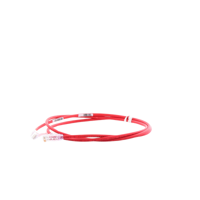 Cable de Parcheo UTP Cat6A, CM LSZH, Diámetro Reducido (28AWG), Color Rojo, 5ft