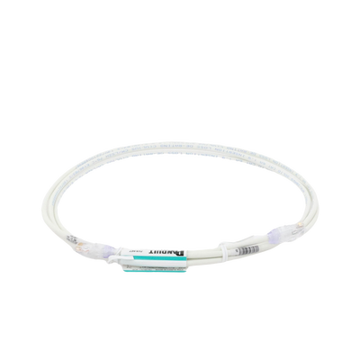 Cable de Parcheo UTP Cat6A, CM LSZH, Diámetro Reducido (28AWG), Color Blanco Mate, 7ft