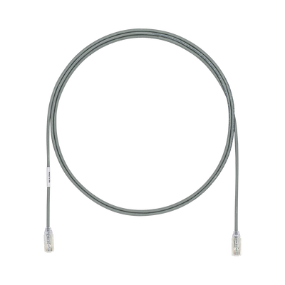 Cable de Parcheo UTP Cat6A, CM LSZH, Diámetro Reducido (28AWG), Color Gris, 7ft