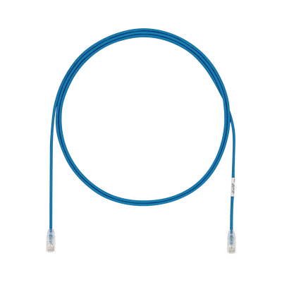 Cable de Parcheo UTP Cat6A, CM LSZH, Diámetro Reducido (28AWG), Color Azul, 8ft