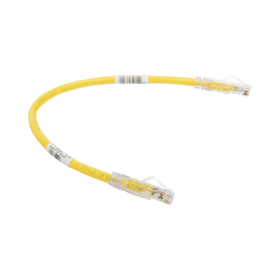 Cable de Parcheo TX6, UTP Cat6, 24 AWG, CM, Color Amarillo, 1ft
