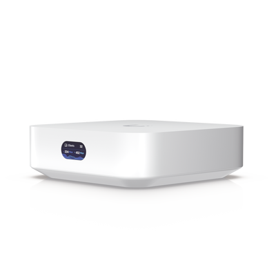Router UniFi Ultra Express UX con WiFi 6, 1 puerto WAN GbE   1 puerto GbE LAN. Administra hasta 4 dispositivos UniFi en modo  Gateway, o funciona como AP, hasta 50 clientes