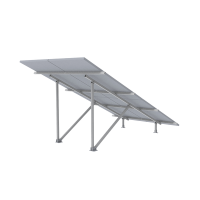 Montaje para Panel Solar 2X2, Riel 5 de 2700mm para Módulos con Espesor de 30-35mm, Vel. de Viento Máx. 136km h