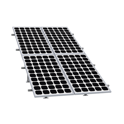 Montaje para Panel Solar 2X2, Riel 5 de 2700mm para Módulos con Espesor de 30-35mm, Vel. de Viento Máx. 136km h