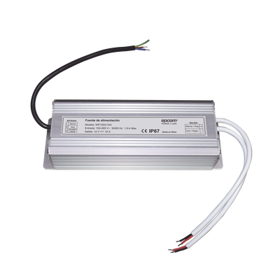 Fuente 12 V   10 Amperes   Waterproof   Intemperie grado IP67