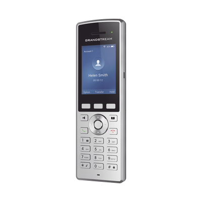 Teléfono WiFi portátil empresarial con 2 lineas y cuentas SIP, Bluetooth y botón Push-to-talk
