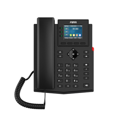 Teléfono 2 Hilos para switch PN8 y PN24  empresarial para 4 líneas SIP con pantalla LCD de 2.4 pulgadas a color, Opus y conferencia de 6 vías, PoE.