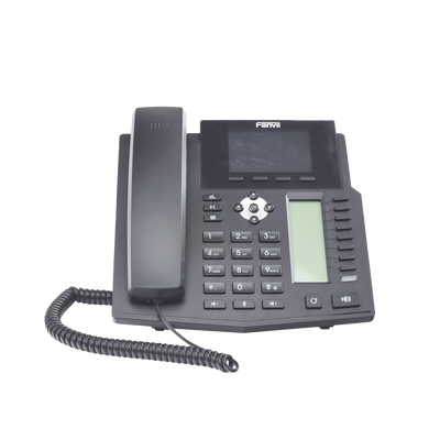 Teléfono IP empresarial para 16 lineas SIP con 2 pantallas LCD a Color, 8 teclas BLF DSS y conferencia de 3 vías, PoE