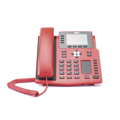 Teléfono IP Empresarial con Estándares Europeos, 16 lineas SIP con pantalla LCD de 3.5" a color, 6 teclas DSS BLF, puertos Gigabit, IPv6, Opus y conferencia de 3 vías, PoE DC (incluye fuente).