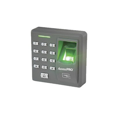 Lector de huella y proximidad con teclado autónomo, 500 huellas 500 tarjetas 8 passwords