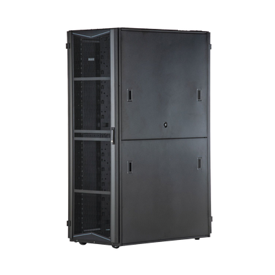 Gabinete FlexFusion para Centros de Datos, 45 UR, 700 mm de Ancho, 1070 mm de Profundidad, Sin Paneles Laterales, Fabricado en Acero, Color Negro