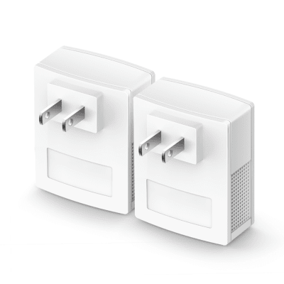 Kit Adaptador Powerline Ethernet, tecnologia HomePlug AV, 500Mbps, Plug and Play, hasta 300 M dentro de casa, 1 Puerto 10 100 Mbps y tamaño ultra compacto