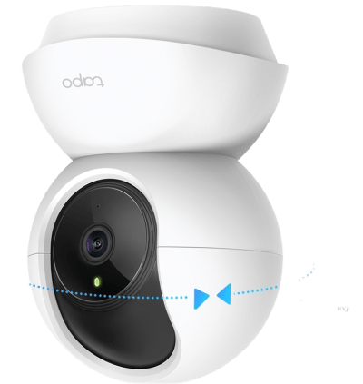 Cámara de Seguridad Wi-Fi Pan Tilt, 2K Definition, Visión Nocturna 30 pies, 360° Horizontal, 114° Vertical, Detección de Movimiento, Audio Bidireccional, Alarma Sonora Lumínica, MicroSD 256GB, Modo Privacidad