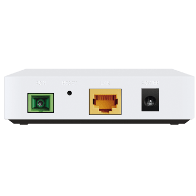 ONU ONT - Unidad de Red Óptica XPON dual EPON GPON   1 Puerto RJ45 10 100 1000 Mbps   1 puerto XPON Conector SC APC   Equipo Bridge   Longitud de Onda Up: 1310 nm Dw: 1490 nm