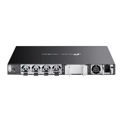Switch Omada L3 SDN Administrable   24 puertos PoE af at Gigabit y 4 puertos SFP+   Presupuesto PoE 720W   Funciones RIP, VRRP, Servidor DHCP   Administración centralizada OMADA   Fuente Redundante