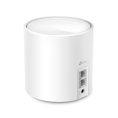 Router Inalámbrico MESH Interior para Hogar   Doble Banda Wi-Fi 6 AX3000 Mbps   2 Puertos WAN LAN 2.5GE   3 Antenas Internas   MU-MIMO 2X2 con OFDMA   Administración Mediante la App Deco (iOS, Android)   Protección HomeShield