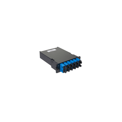 Placa Acopladora de Fibra Óptica FAP, Con 12 Pigtails y 6 Conectores SC Duplex (12 Fibras), Para Fibra Monomodo OS1 OS2, Color Azul