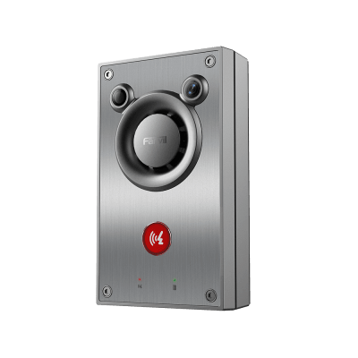Video  Intercomunicador IP, Altavoz 10W, 2 relevadores con botón para llamada, anti-vandálico, IP66 e IK10, PoE