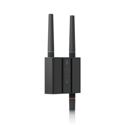 Router UniFi Ultra LTE con WiFi 4   ranura para 1 tarjeta SIM   2 Puertos RJ45 10 100Mbps   Alimentación por USB Type-C y ATX DC   Bandas LTE B2, B4, B5