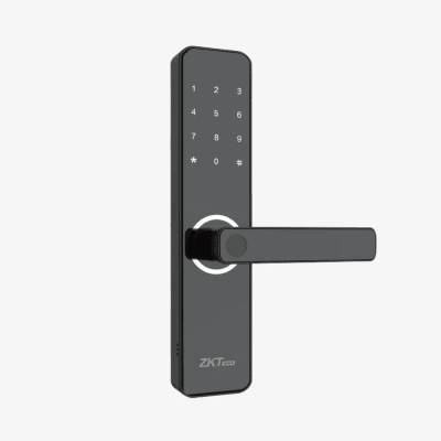 Cerradura Inteligente ML100 con Huella Digital y Wi-Fi   Mortise Europeo DIN   Sensor Capacitivo   Control Remoto vía App   Compatible con ZSmart   Código Aleatorio   Puerto de Carga de Emergencia Micro-USB