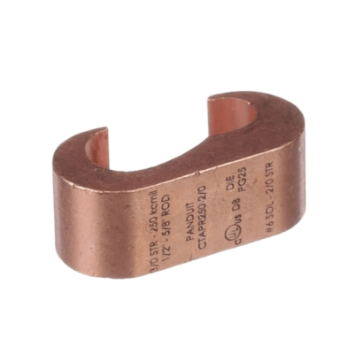 Conector de compresión a tierra de cobre Panduit CTAPR2 0-2-L, 1Pz