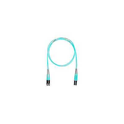 Jumper de Fibra Optica Multimodo 50 125 OM4, LC-SC Duplex, LSZH, Color Aqua, 6 Metros