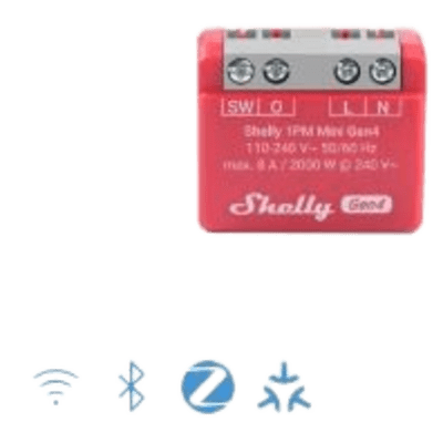 Mini Interruptor inteligente Wi-Fi 2.4   medición de consumo,  1 canal 8A 110-240   compatible con asistentes de voz