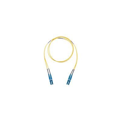 Jumper de Fibra Optica Monomodo 9 125 OS2, LC-LC Duplex, LSZH (Cero Halógenos), Color Amarillo, 1 Metro