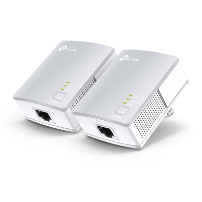 Kit Adaptador Powerline Ethernet, tecnologia HomePlug AV, 500Mbps, Plug and Play, hasta 300 M dentro de casa, 1 Puerto 10 100 Mbps y tamaño ultra compacto
