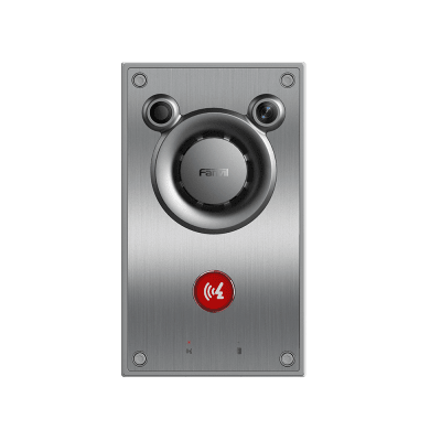 Video  Intercomunicador IP, Altavoz 10W, 2 relevadores con botón para llamada, anti-vandálico, IP66 e IK10, PoE
