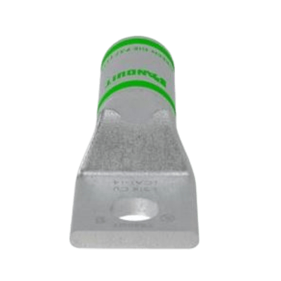 Zapata de compresión LCA1-14-E, para cal. 1 0 Awg, Barreno para tornillo prisionero de 1 4, 1 Pz