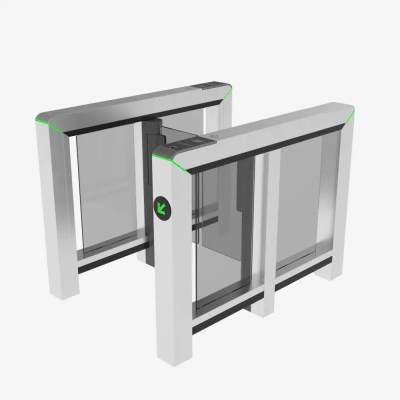 Puerta de Velocidad de un Solo Carril Mars-S1000 Series   Sensor Infrarrojo 8 pares (opción hasta 12)   Controlador PGIC   Acero Inoxidable SUS304   Panel de Lectura Conmutable   Anti-Seguimiento   Monitoreo Unidireccional   Integración con