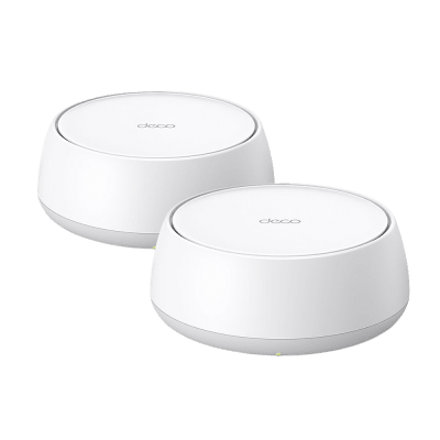 KIT 2 Routers Inalámbrico MESH Interior para Hogar   Doble Banda Wi-Fi 7 BE3600 Mbps   2 Puerto 2.5 Gigabit WAN LAN   4 Antenas Internas   Operación Multi-Link MLO   Administración Mediante la App Deco (iOS, Android)   HomeShield
